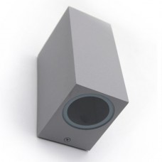 Φωτιστικό Τετράγωνο Διπλής Κατεύθυνσης 2xGU10 230V Αλουμινίου IP54 Γκρι 3-79046